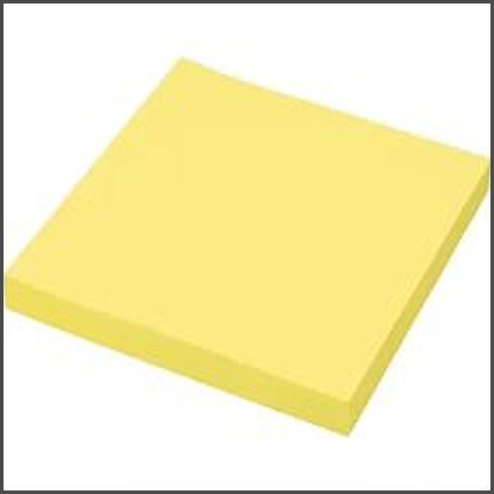 Бумага с липким краем Staff 76*76мм Желтая
