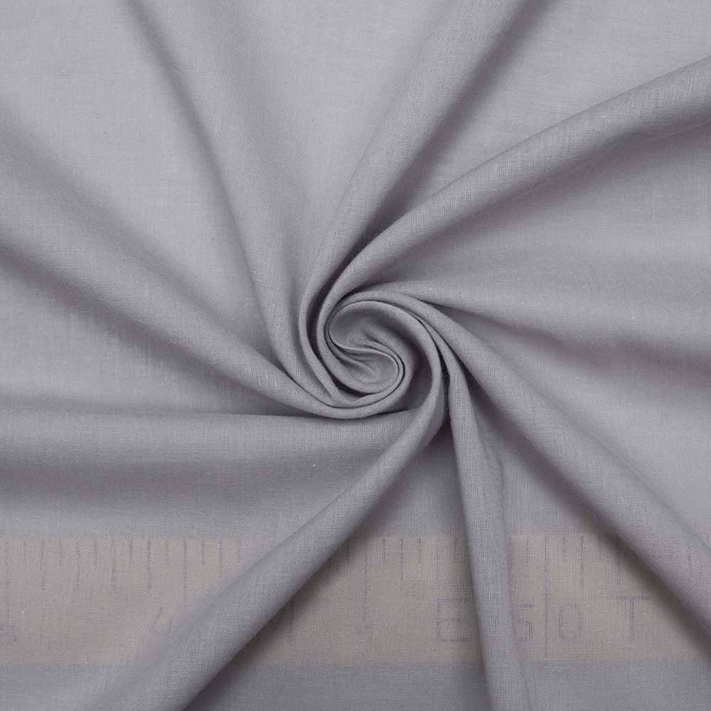 Ткань Хлопок ламинированный (однотонный) ш.150с серый 	100% хлопок