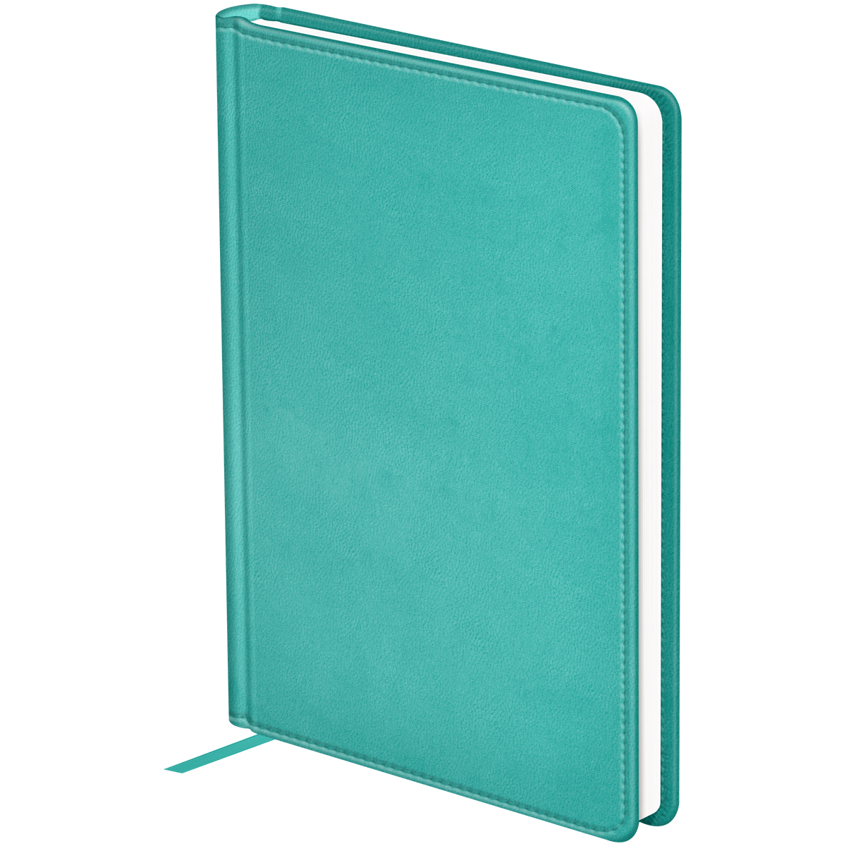 Ежедневник недатированный, А6, 136л., твердый переплет, кожзам, BG "Winner. Light teal", светло-бирю