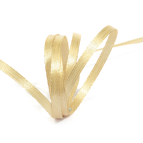 Лента атласная 1/4" (6мм) цв.3009 бежевый IDEAL 1м/уп.32,9 м