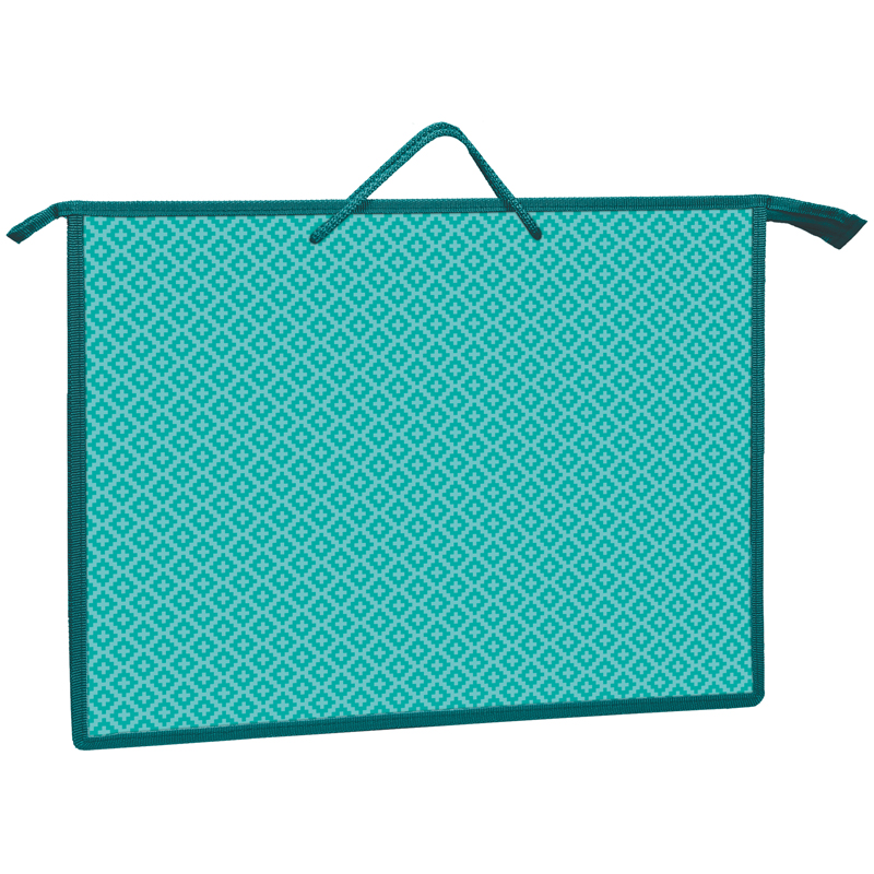 Папка для чертежей и рисунков А3 молния ARTSPACE Бирюзовый паттерн, пластик