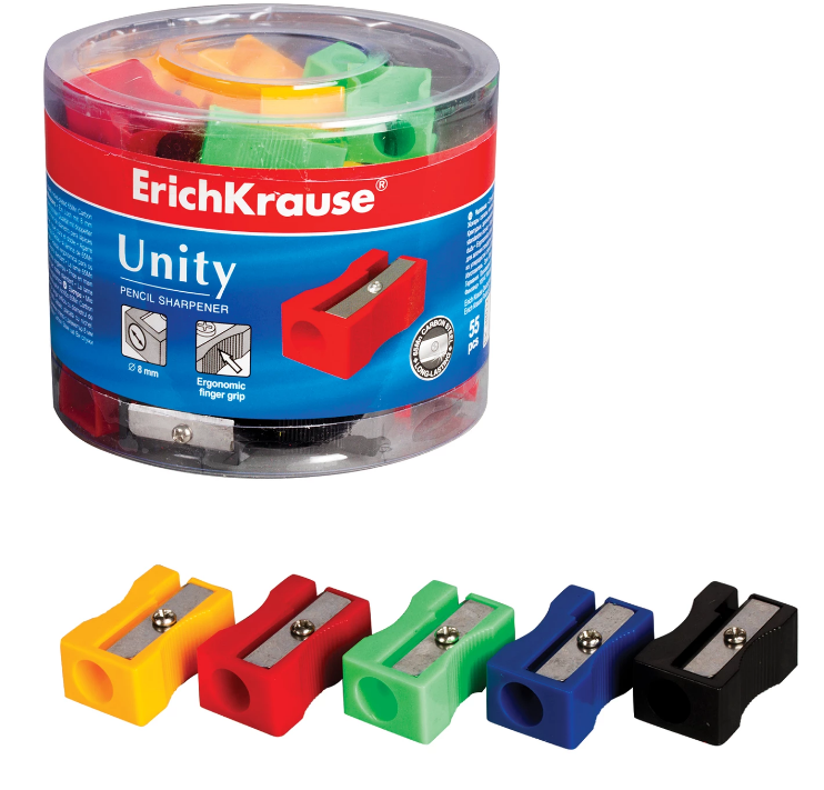 Точилка пластик ErichKrause UNITY 1лезвие