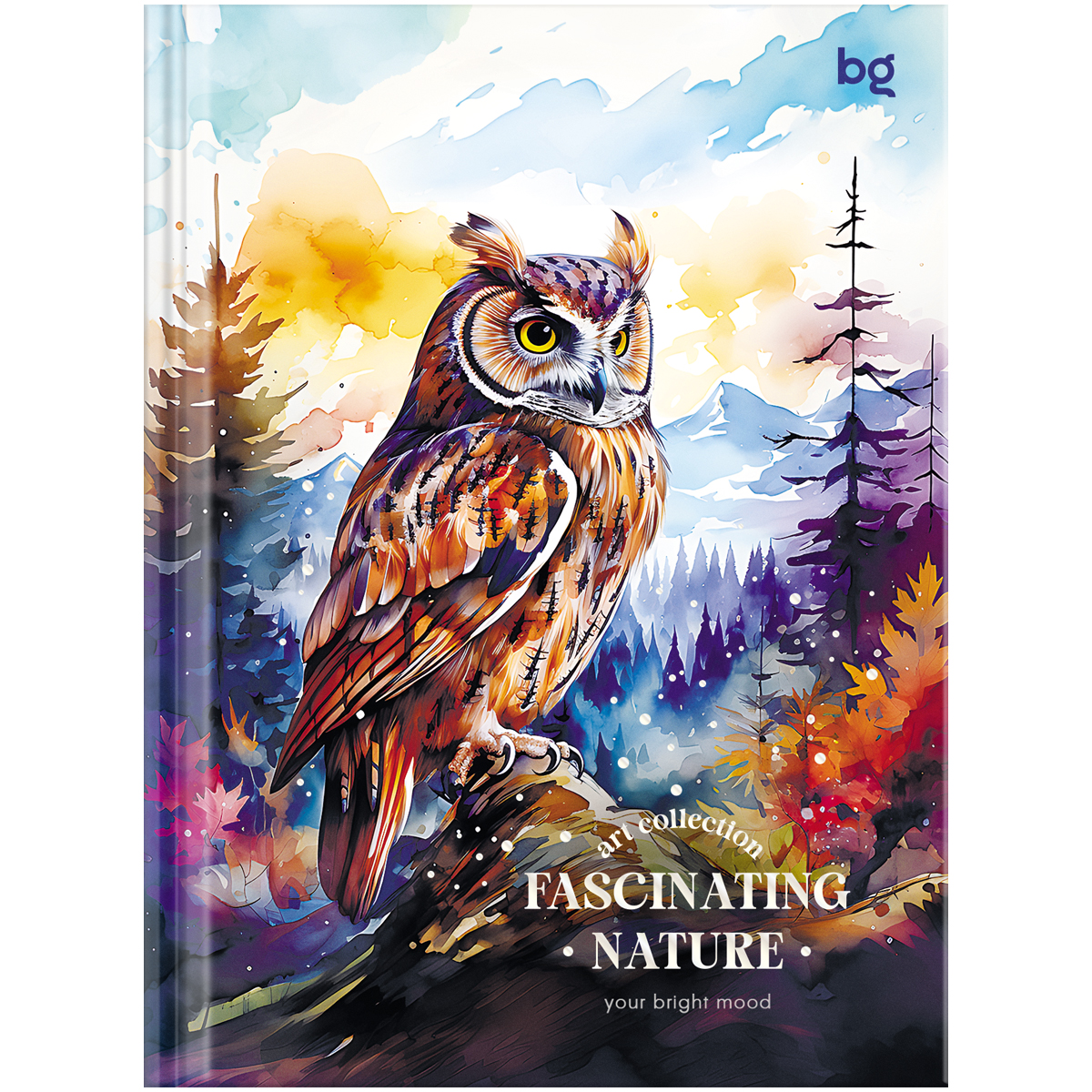 Бизнес-блокнот А6, 80л, BG "Акварель. Дикая природа", глянцевая ламинация Бизнес-блокнот А6, 80л, BG "Акварель. Дикая природа", глянцевая ламинация