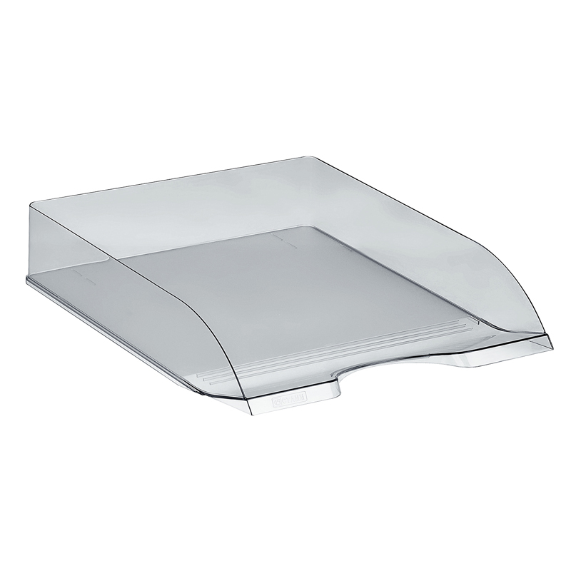 Лоток для бумаг горизонтальный Стамм. Дельта тонир серый