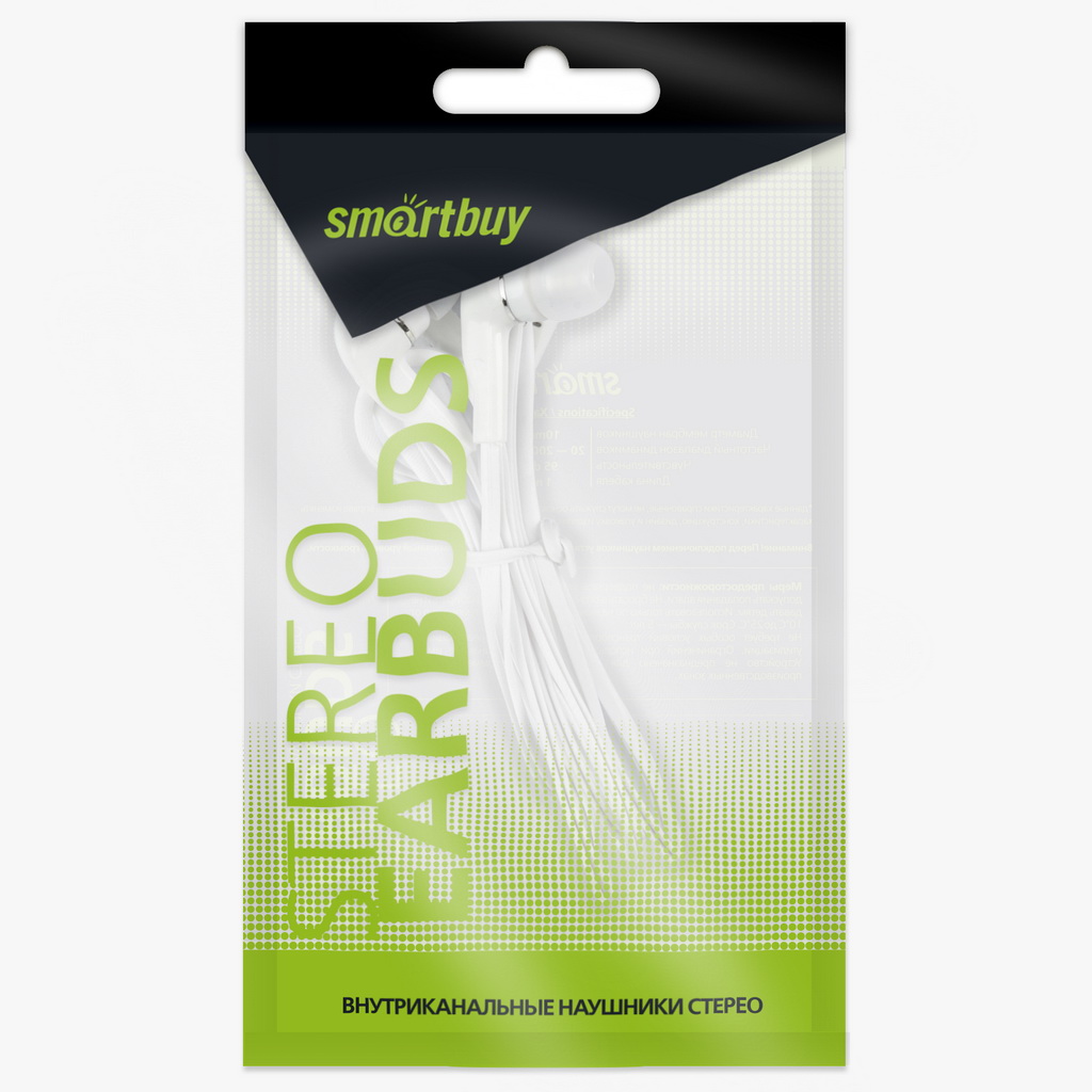 Smart Buy А4 внутрик наушники белые