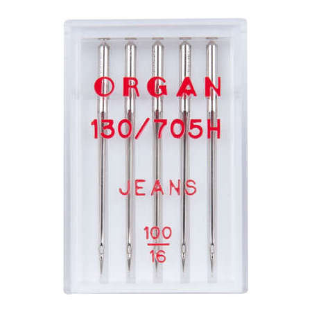 Набор игл для швейной машины Organ 5шт джинс №100