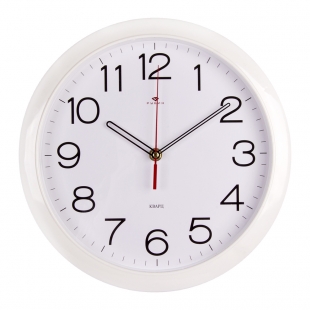 Часы настенные 6026 W (10) круг d=29см,корпус белый "Классика" "Рубин"