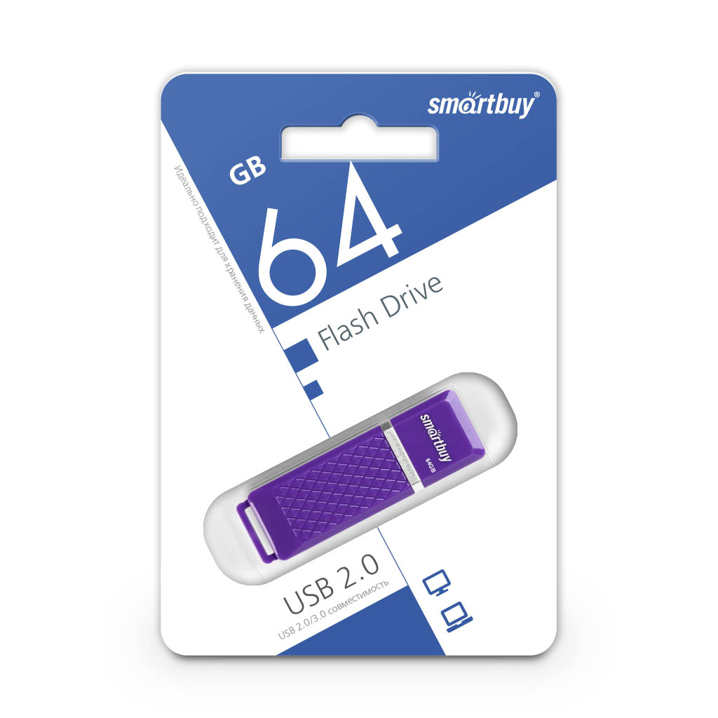 Флэш-диск Smart Buy 64Gb Quartz Violet