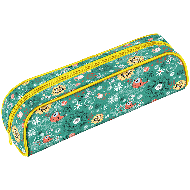 Пенал-косметичка 1отд BERLINGO Lazurit 215*70*70 ткань