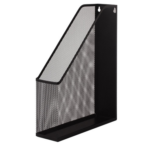 Лоток для бумаг вертикальные 7,2см BRAUBERG Germanium метал черн