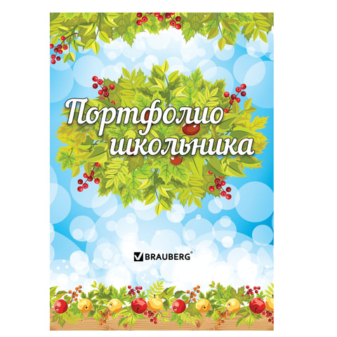Листы-вкладыши для портфолио школьника, 14 разделов, 16 листов, "Окружающий мир", BRAUBERG