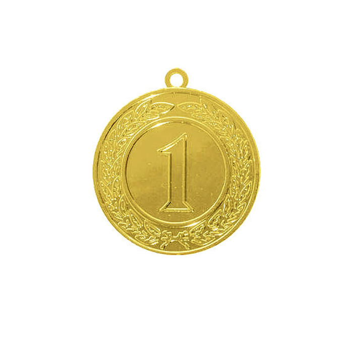 Медаль призовая 1 место d=4см Золото