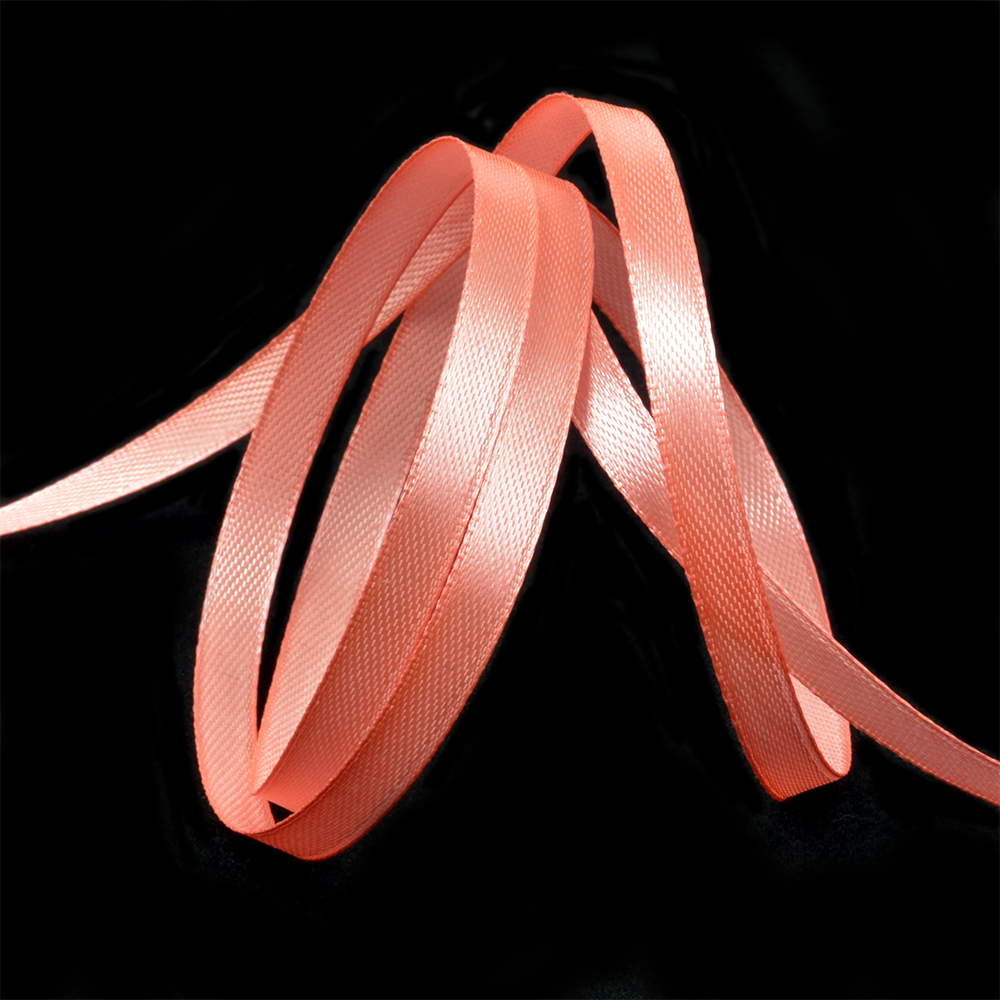 Лента атласная 1/4" (6мм) цв.3066 бл.персиковый IDEAL 1м/уп.27,4 м