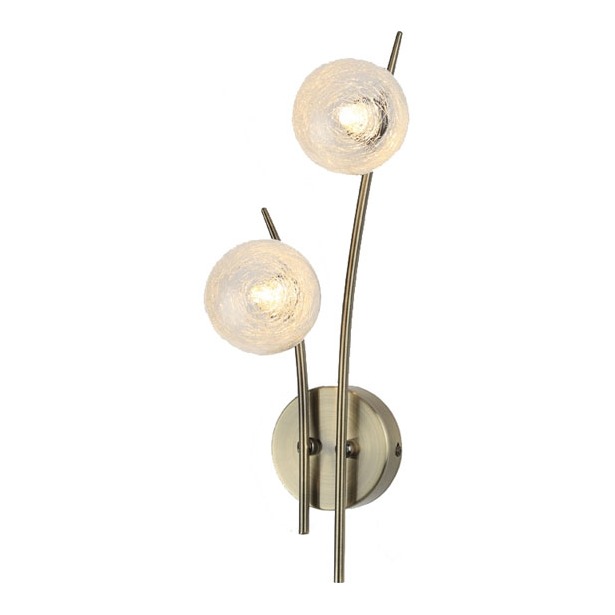Светильник Rivoli Santorine-W-2x-40W-Antique brass