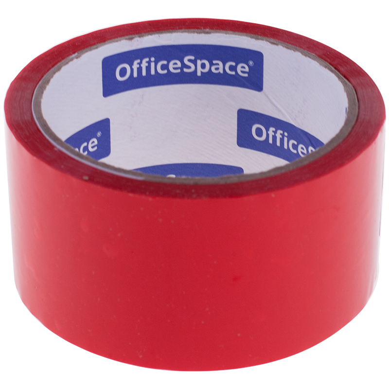 Скотч цветной КРАСНЫЙ 48мм*40м 45мкм OfficeSpace