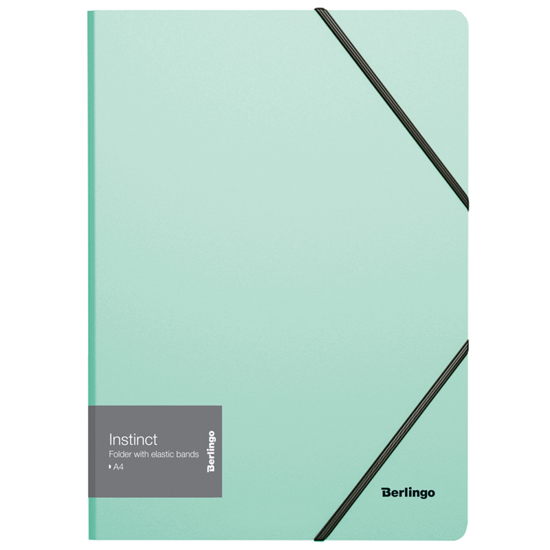Папка на резинке А4 мятный BERLINGO Instinct 500мкм