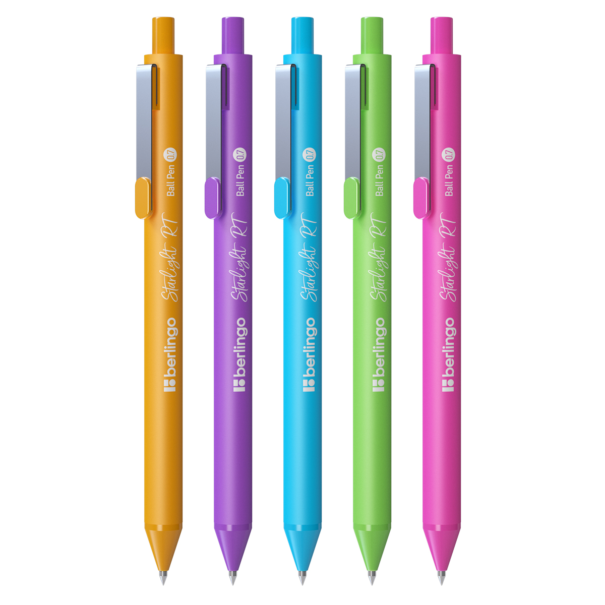 Ручка шар авт BERLINGO 0,7мм Starlight RT