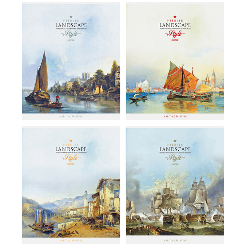 Тетрадь А5 48л кл ART SPACE Винтаж. Пейзажи эконом