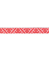 Лента жаккардовая рис. 7971 24мм (красный) С1852 1м /50