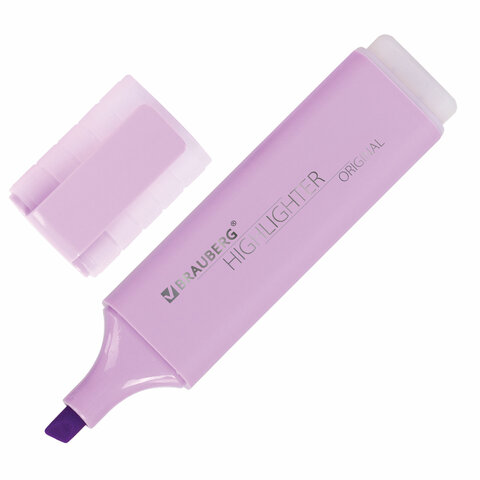 Текстовыделитель BRAUBERG ORIGINAL PASTEL ЛАВАНДОВЫЙ, линия 1-5 мм