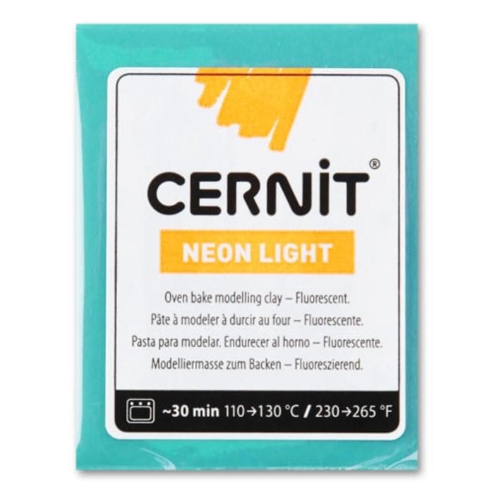 Полимерный моделин CERNIT-Neon 56гр бирюзовый