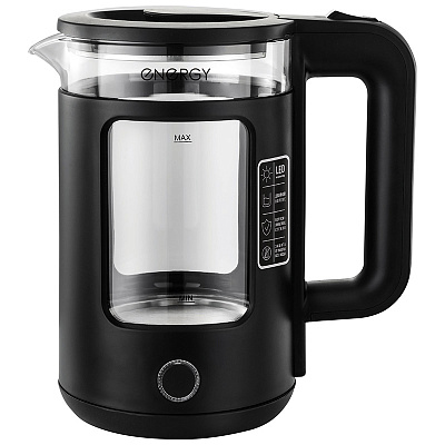 Чайник ENERGY E-256 (1.5л) стекло/пластик, мощность 1500Вт., подсветка 