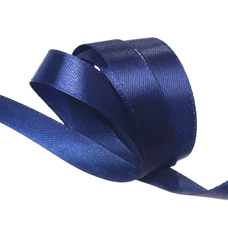Лента атласная 1/2" (12мм) цв.3165 синий IDEAL 1м/уп.27,4 м