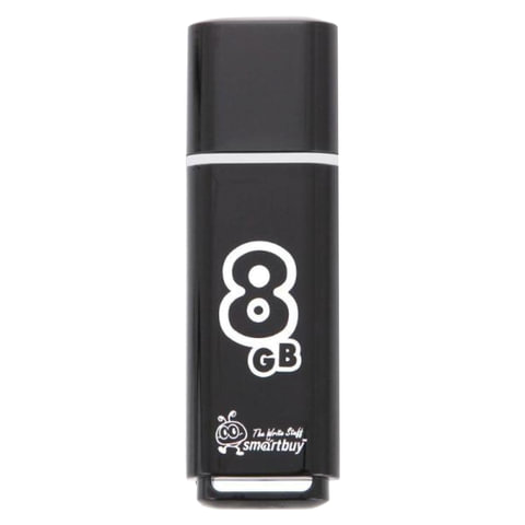 Флэш-диск Smart Buy 8Gb Glossy series Black