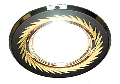 Точечный свет -704 A CX MR16 черный/зол (GU/G)66T