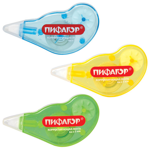 Корректирующая лента 5мм*4м Пифагор блистер