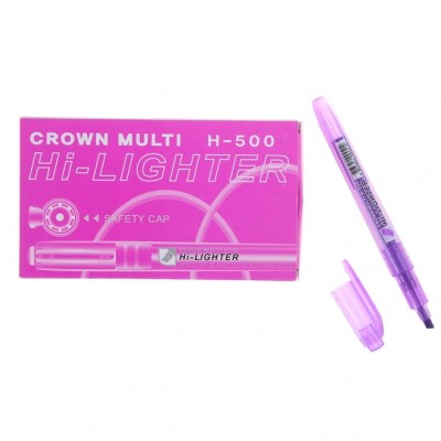 Текстовыделитель Crown Hi-Lighter 4мм фиолетовый