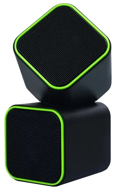 Колонки Smart Buy CUTE черно-зеленые 6Вт (2580)