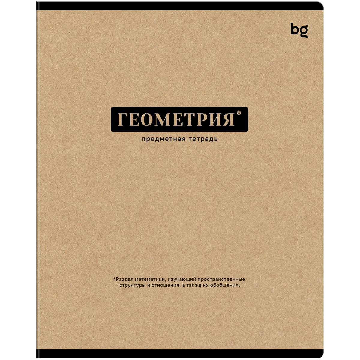 Тетрадь предметная Геометрия 48л. BG "Крафт" - матовая ламинация
