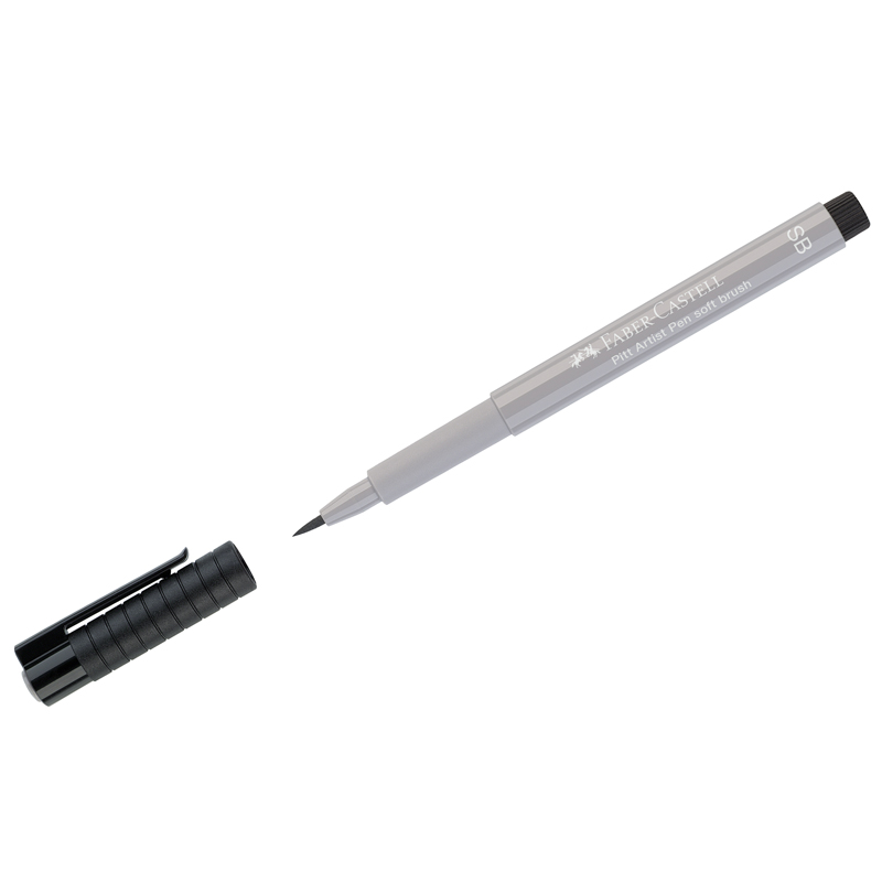 Ручка капиллярная Faber-Castell "Pitt Artist Pen Soft Brush" цвет 272 теплый серый III, кистевая