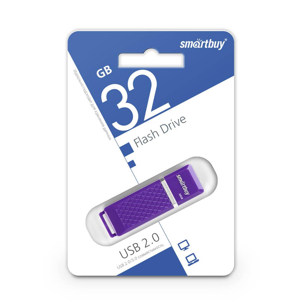 Флэш-диск Smart Buy 32Gb Quartz Violet/