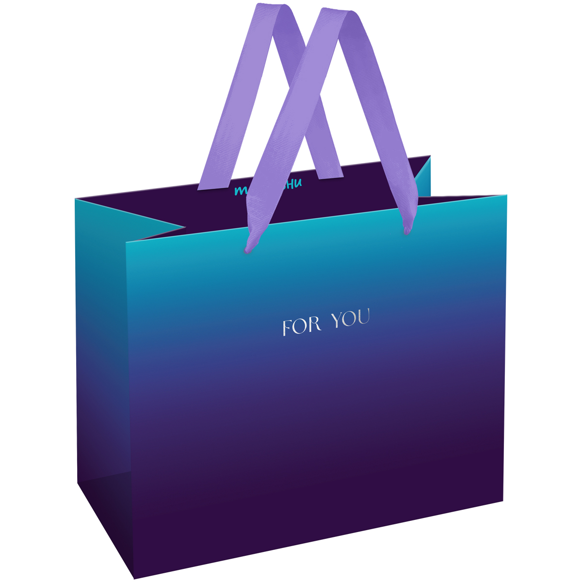 Пакет подарочный 23*18*10см MESHU "Intense gradient" фольга, матовая ламинация