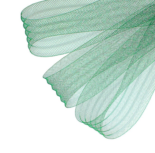 Регилин плоский гофрированный 44мм*5±0,5м зеленый 3803607