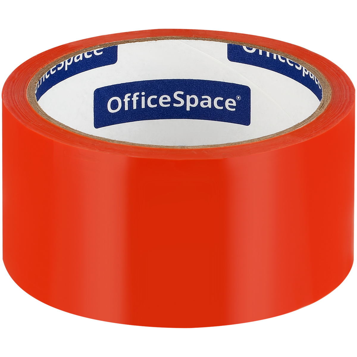 Скотч цветной ОРАНЖЕВЫЙ 48мм*40м*45мкм OfficeSpace