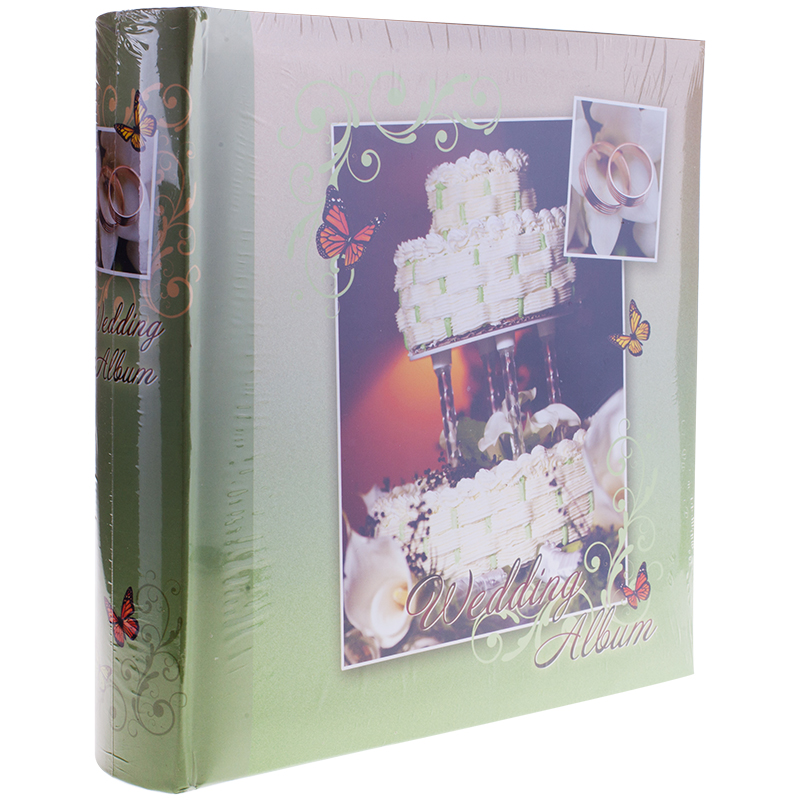 Фотоальбом 100 фото 15*21см, книжный переплет, "Новобрачным" 