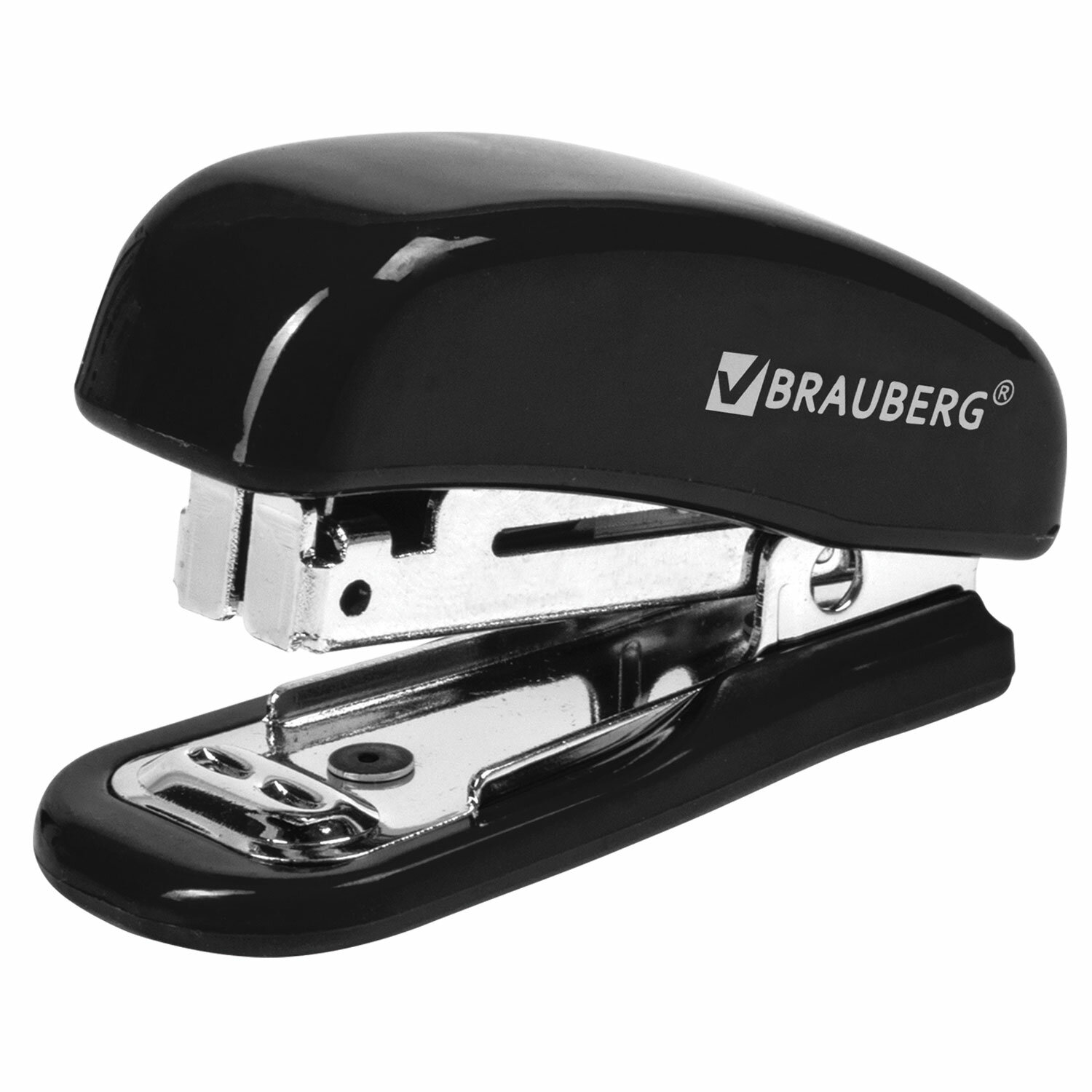 Степлер-мини №10 12л BRAUBERG черный