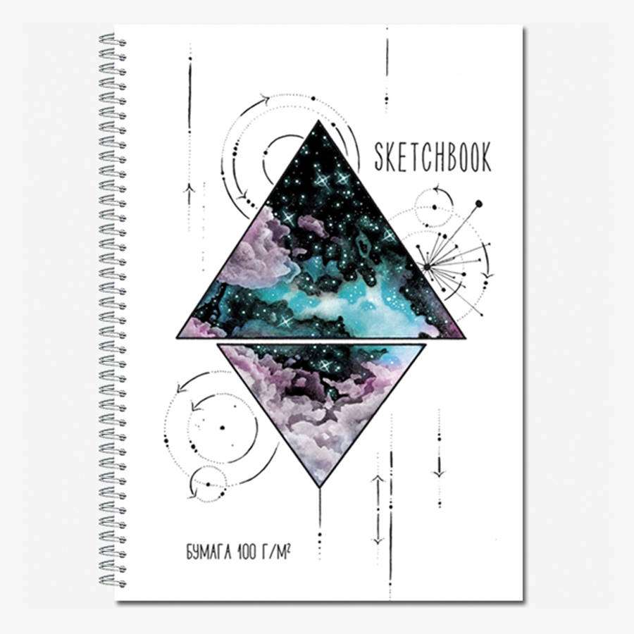 Скетчбук А4 40л Sketchbook гребень 100гр/м2 
