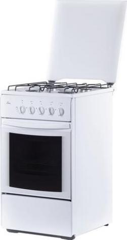 Плита газовая FLAMA RG 24022 W, 4 конф. объем духовки 50л. 50 см x 85 см x 60 см 