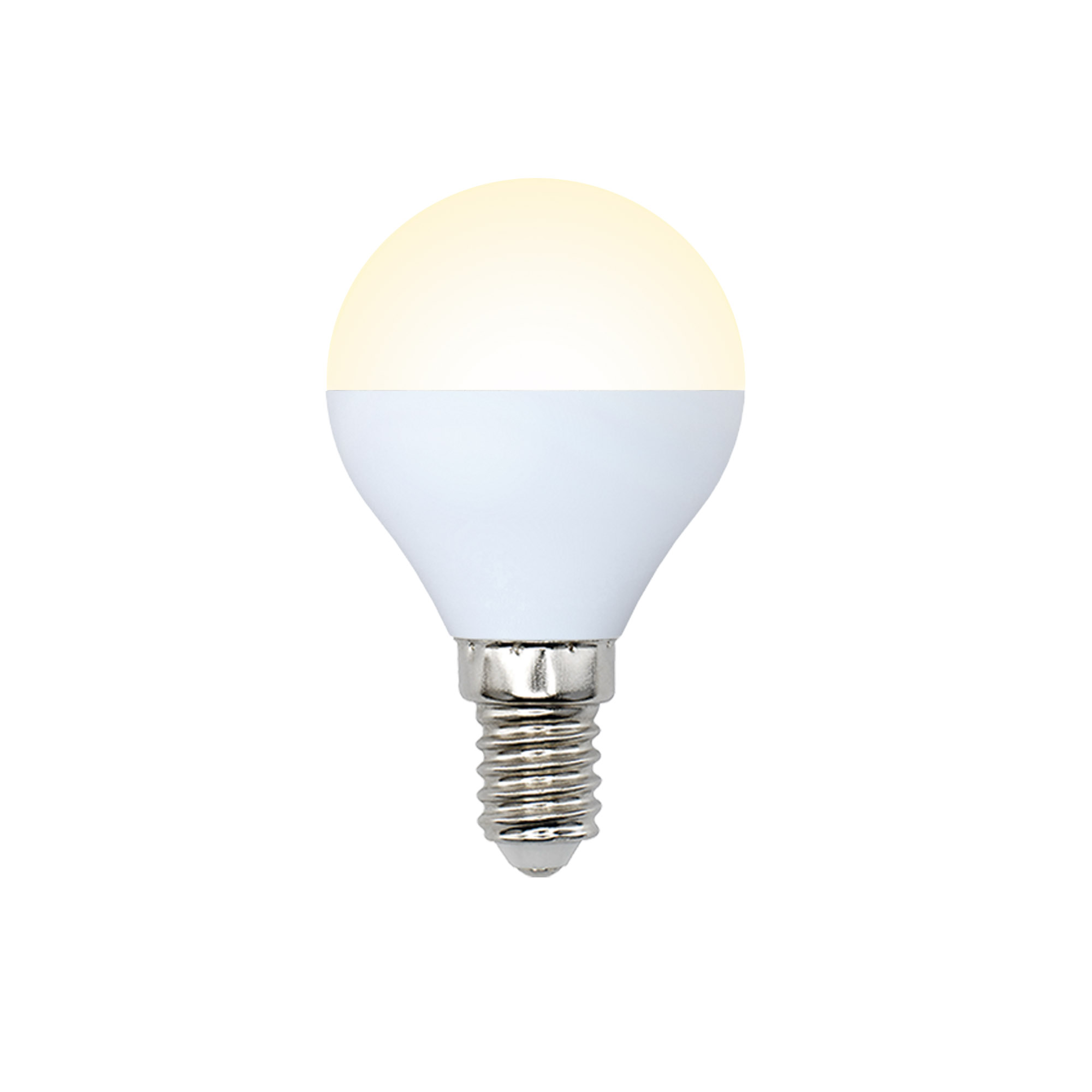 Volpe LED-G45-6W/WW/E14/FR Шар теплый матовый ламп