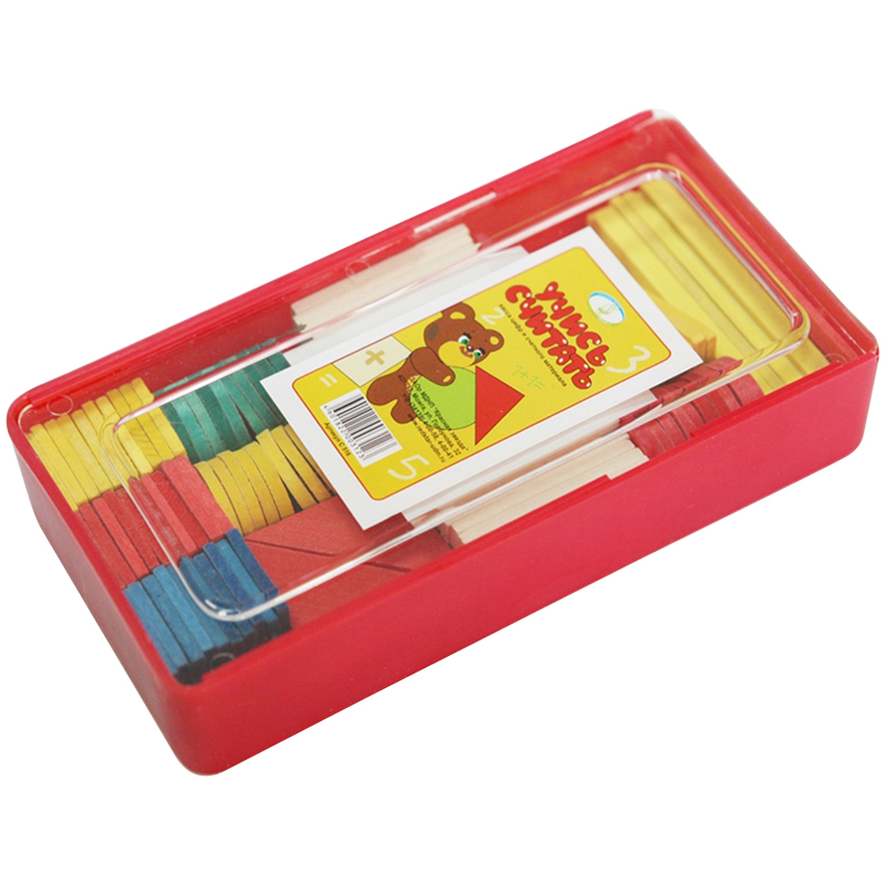 Касса цифр и счетных материалов УЧИСЬ СЧИТАТЬ дерево