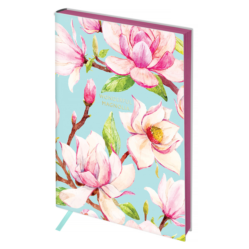 Записная книжка А6 80л Greenwich Line. Vision.Magnolia тон. блок, золот. срез