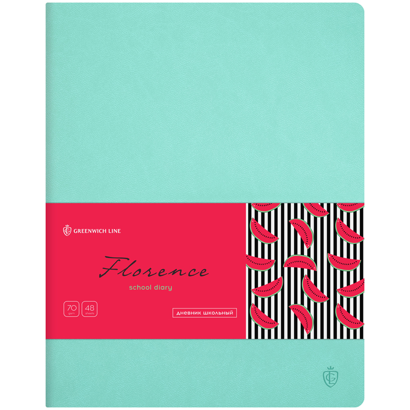 Дневник 1-11кл Greenwich Line. Florence. Turquois иск.кожа