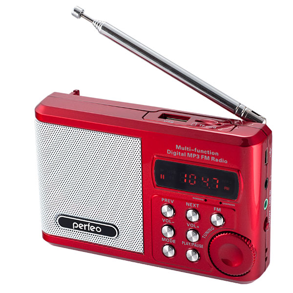 Perfeo мини-аудио Sound Ranger FM MP3 USB красный