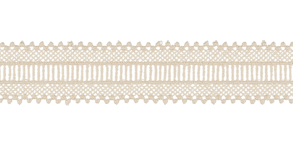 Гипюр 33мм Gamma GGM-3301 пудровый 1м/10м