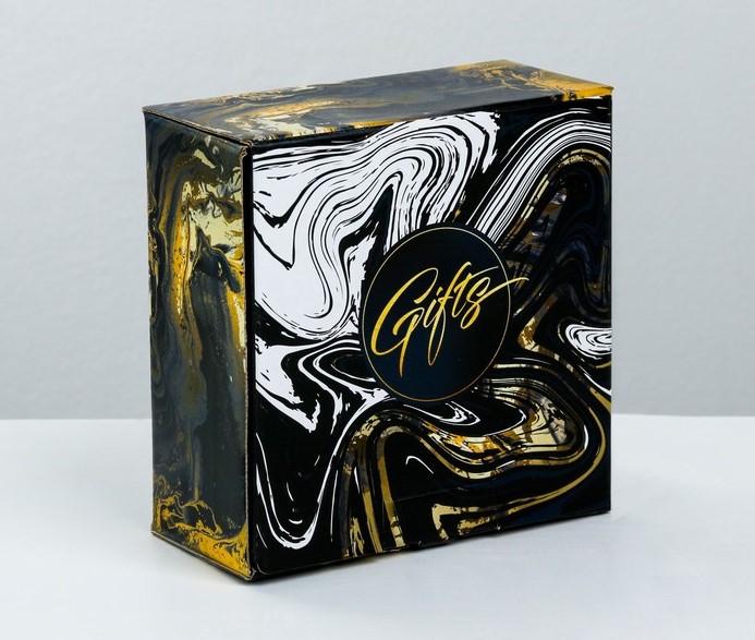Коробка‒пенал Gold gift, 15 × 15 × 7 см