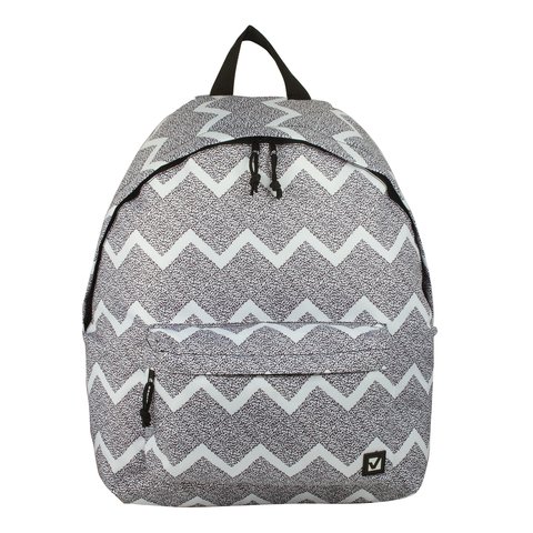 Рюкзак BRAUBERG 1отд 1карм 43*34*15см Шум серый